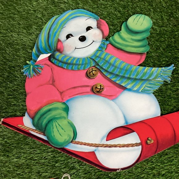 Vintage Christmas Cardboard Cutout Decorations Mid Century - Picture 3 of 12